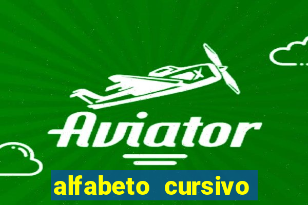 alfabeto cursivo pontilhado para imprimir pdf